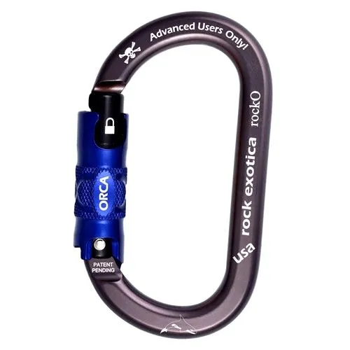 Rock Exotica C3O RockO Orca-Lock Carabiner, Black