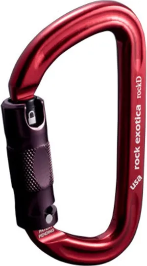 Rock Exotica rockD Auto-Lock Black Carabiner C2A-B
