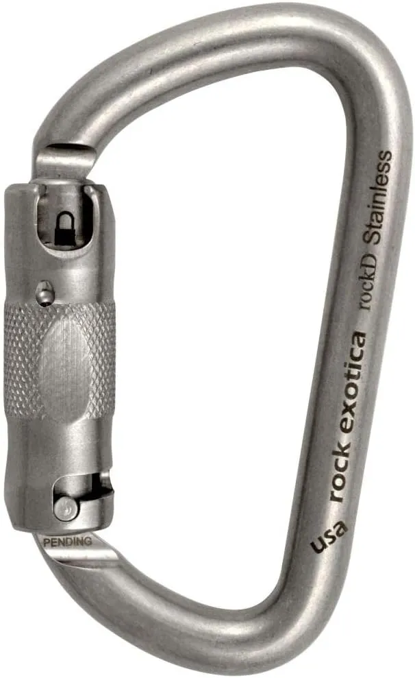Rock Exotica rockD Stainless Auto-Lock Carabiner C2SA