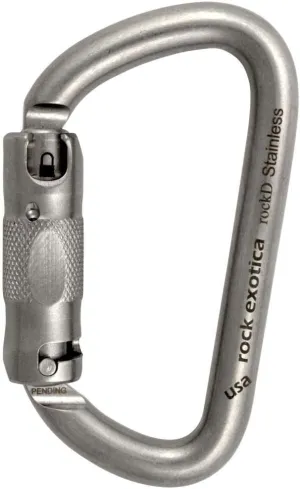 Rock Exotica rockD Stainless Auto-Lock Carabiner C2SA