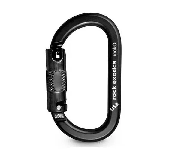 Rock Exotica RockO Auto Lock Carabiner, Black