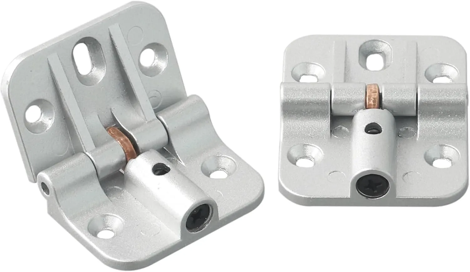 Rotation Door Hinge,Cabinet Hinges Stainless Steel Heavy Duty Commercial Door Hinges 2pcs Zinc Alloy Adjustable Locking Hinge for Folding Tables Heavy Duty Design 180 Degree Rotation Easy Installation