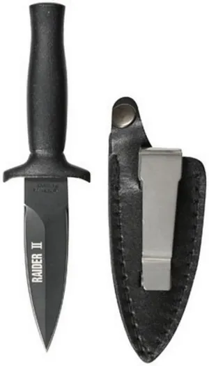 Rothco Raider II Boot Knife, Black Matte,stainless steel