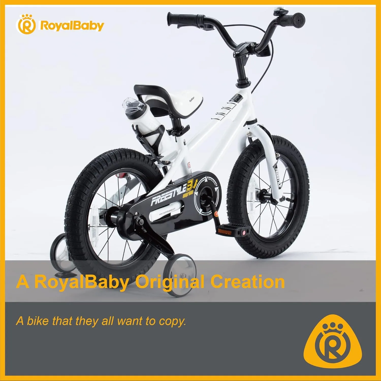 RoyalBaby Kids Bike EZ Freestyle Training Free Balance to Pedal Easy Learning Bicycle, 12-18 Inch for Toddlers to Big Kids