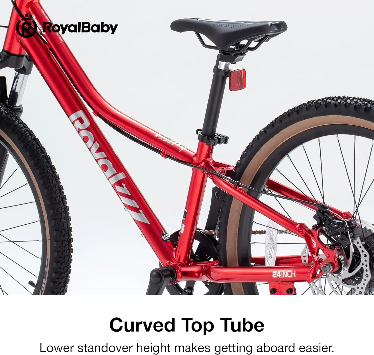 Royalbaby Kids Mountain Bike Aluminium 20/24 Inch MTB Sports Bicycle, 1-Speed/8-Speed Hardtail Dual Disc Brakes Front Suspension Boys Girls Teens Ages 7  Years