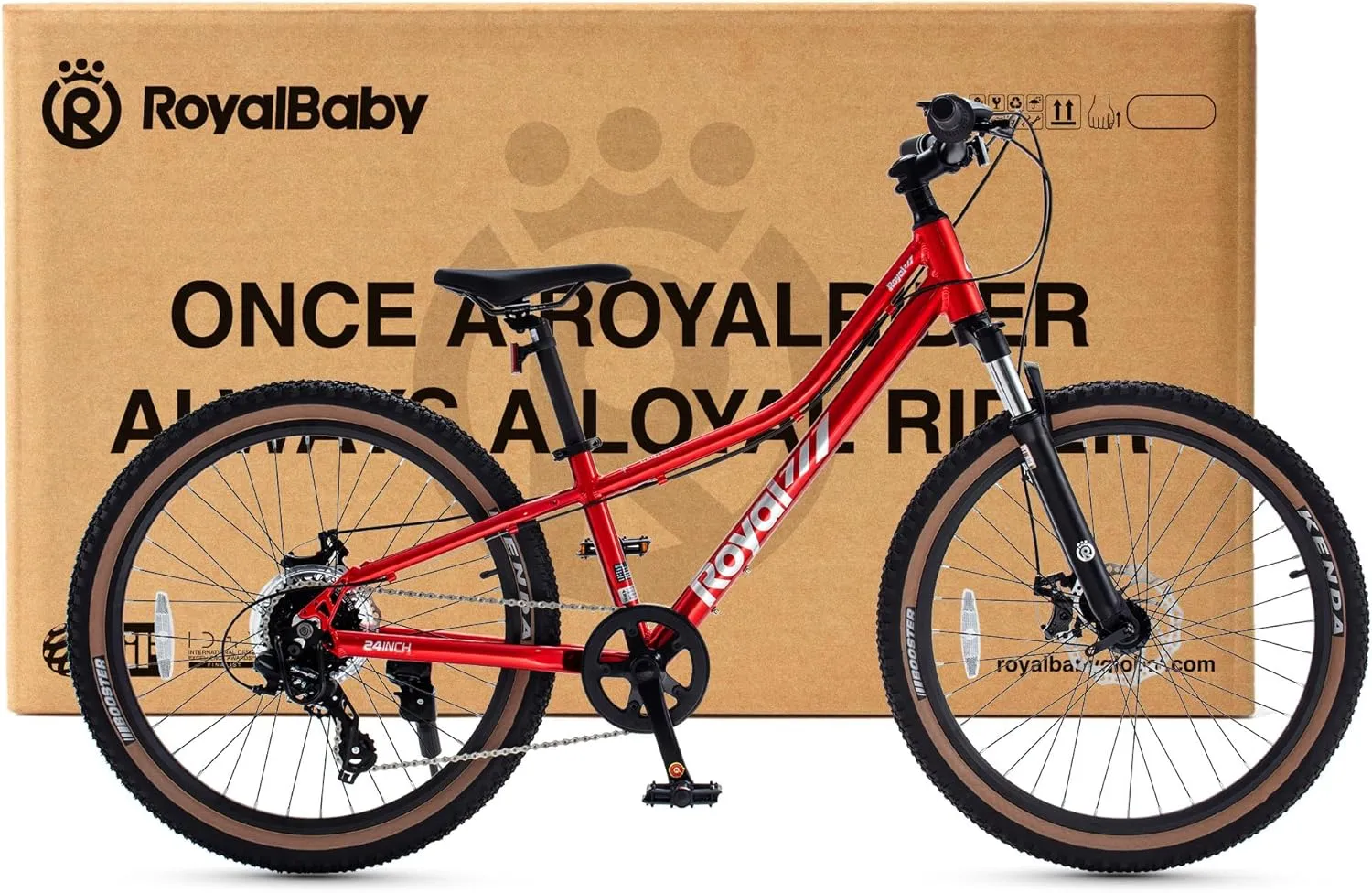 Royalbaby Kids Mountain Bike Aluminium 20/24 Inch MTB Sports Bicycle, 1-Speed/8-Speed Hardtail Dual Disc Brakes Front Suspension Boys Girls Teens Ages 7  Years