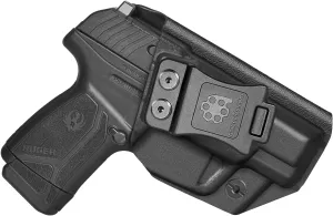 Ruger Max 9 Holster IWB Kydex Fit: Ruger Max-9 Pistol – Inside Waistband Concealed Carry – Adjustable Cant & 'Posi-Click' Retention – No Wear - No Jitter - USA Made by Amberide