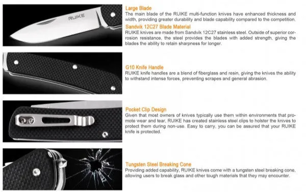 Ruike - Knife Multi-Function M61 - Black