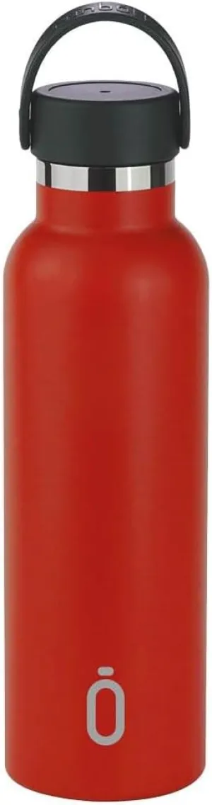 RUNBOTT Reusable Sport Water Bottle | Innovative Way to Hydrate |Unique Inner Ceramic Coating Non-Metallic Taste | BPA-Free Stainless Steel | 24hrs Cold   8hrs HOT | 100% Leak-Proof |600ml |Red