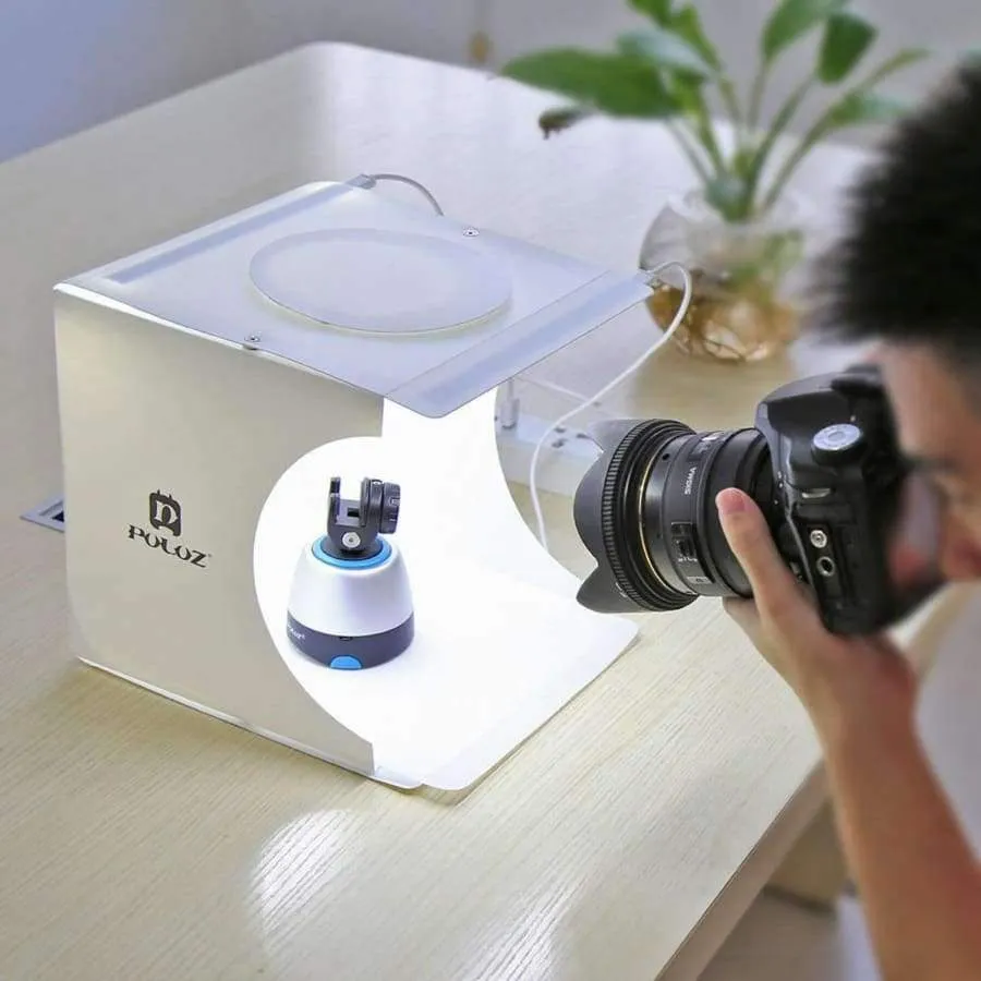 Rynx | Mini Light Box Double LED Light Room Photo Studio Photography Lighting Shooting Tent Background Cube Box Photo Studio Dropship New