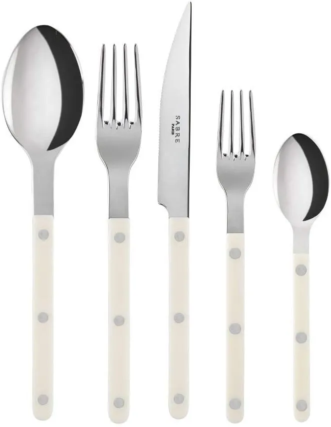 Sabre Flatware Bistrot Stainless Steel Ivory 5pcs Service for 4 (20 pieces)