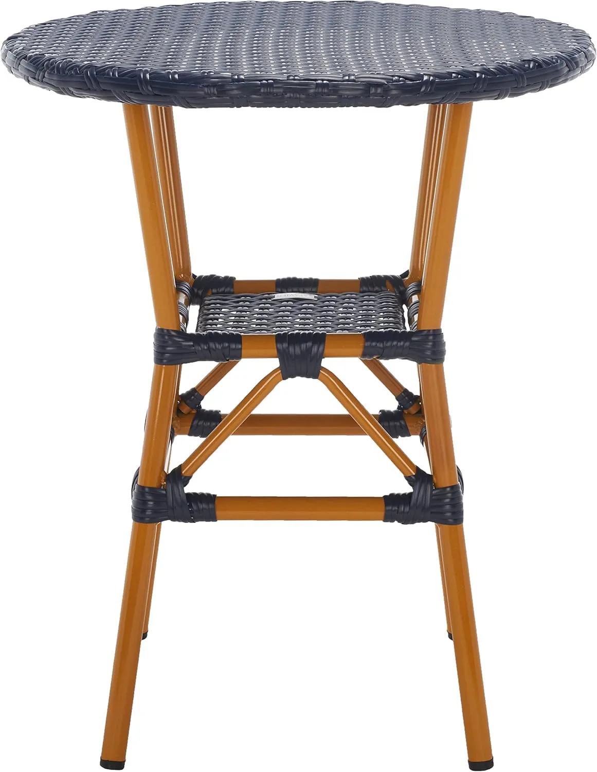 SAFAVIEH Outdoor Collection California Navy Bistro Table (Fully Assembled)