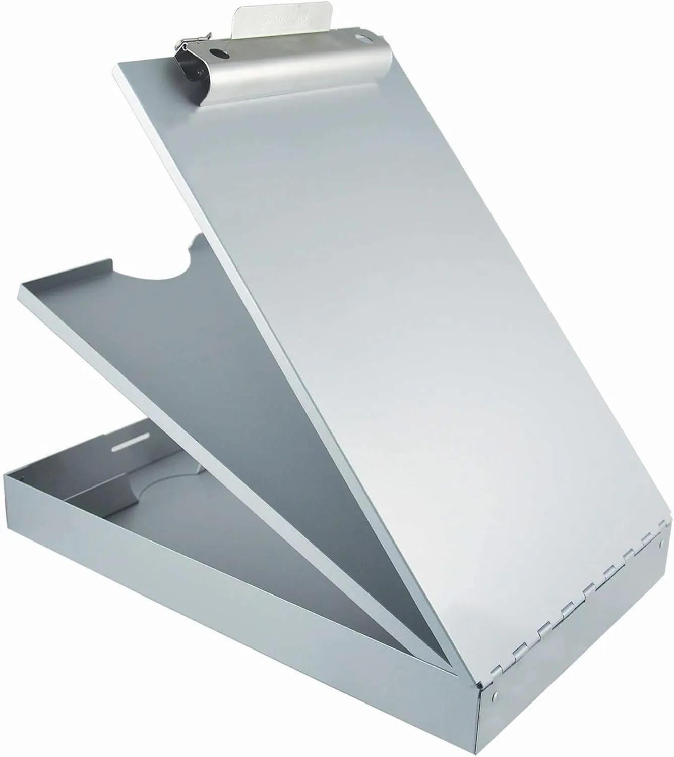 Saunders Metal Clipboard with Storage, Letter Size Heavy Duty Contractor Grade Clipboard, Dual Storage Form Holder with High Capacity Clip Made in USA