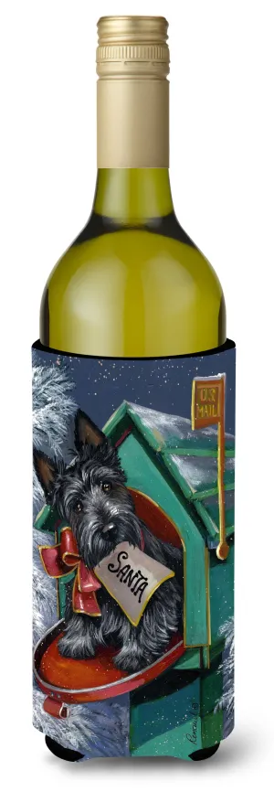 Scottie Christmas Letter to Santa Wine Bottle Hugger PPP3178LITERK