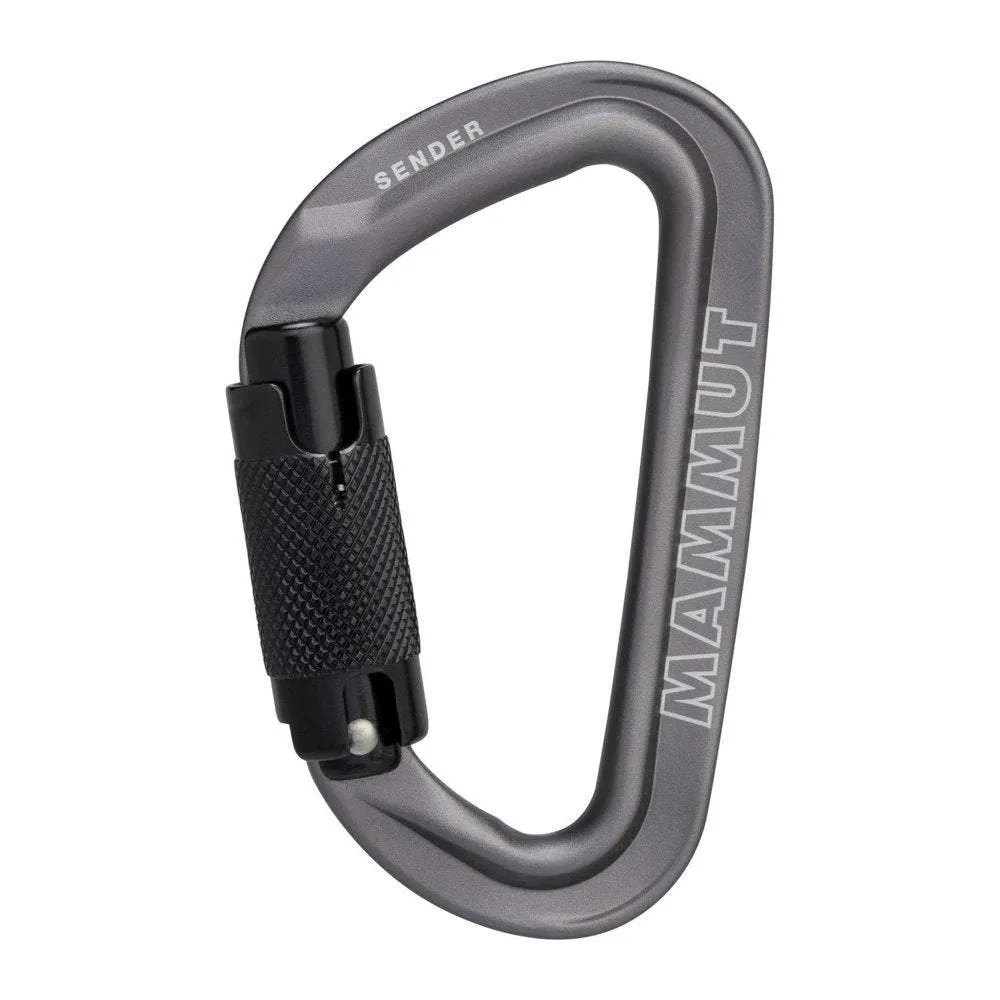 Sender Twistlock Carabiner, Grey