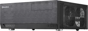 SilverStone Technology Home Theater Computer Case (HTPC) with Faux Aluminum Design for ATX/Micro-ATX Motherboards and New USB Type C Front Port, SST-GD09B-C
