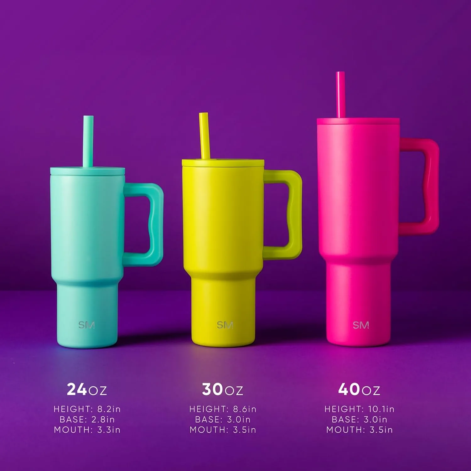 Simple Modern Kids 24 oz Tumbler with Handle and Silicone Straw Lid | Spill Proof and Leak Resistant | Reusable Stainless Steel Bottle | Gift for Kids Boys Girls | Trek Collection | Almond Birch