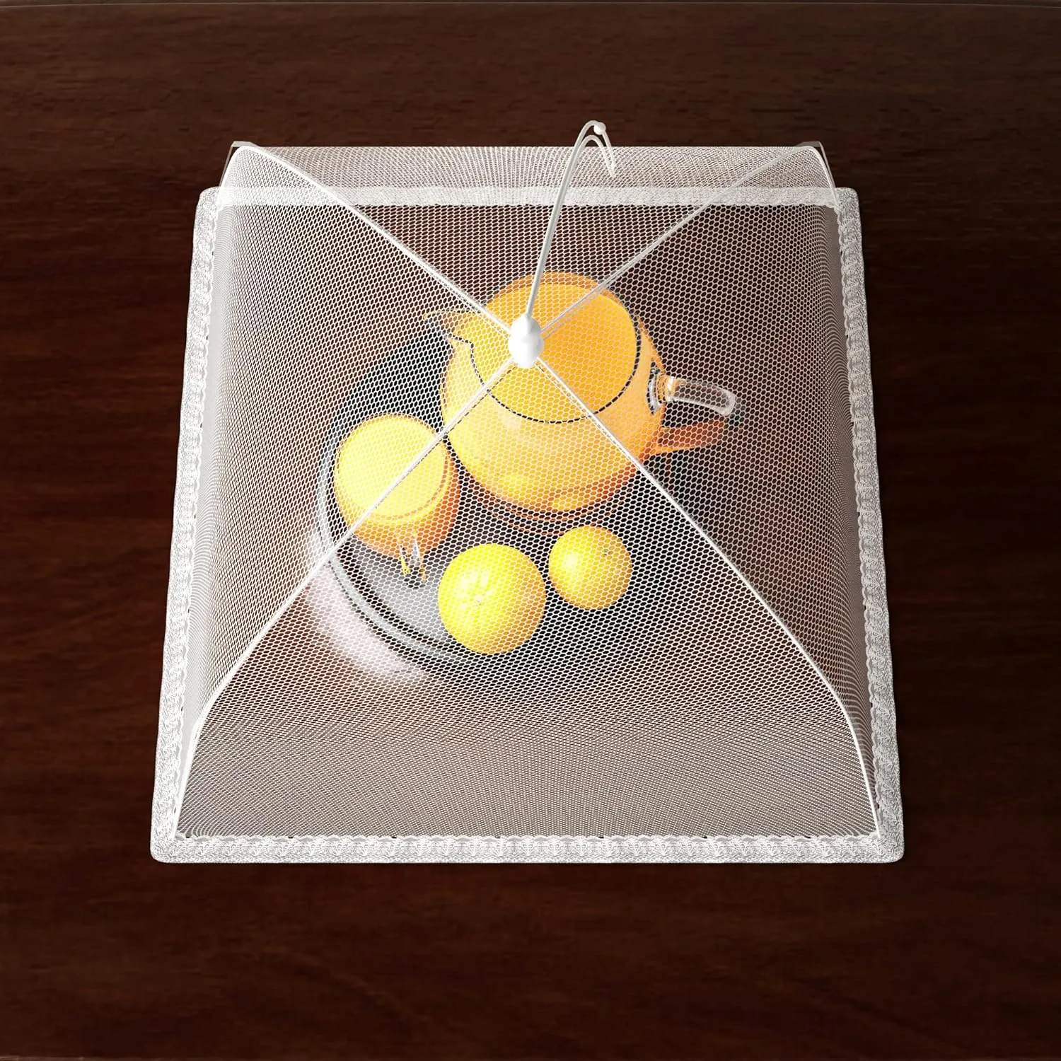 Simply Genius 12 Pack Large & Tall 17x17 Inches Pop-Up Mesh Food Covers Tent Umbrella for Outdoors, Reusable & Collapsible Picnic Accessories Outdoor Food Covers for Outdoor Parties, Picnics & BBQs