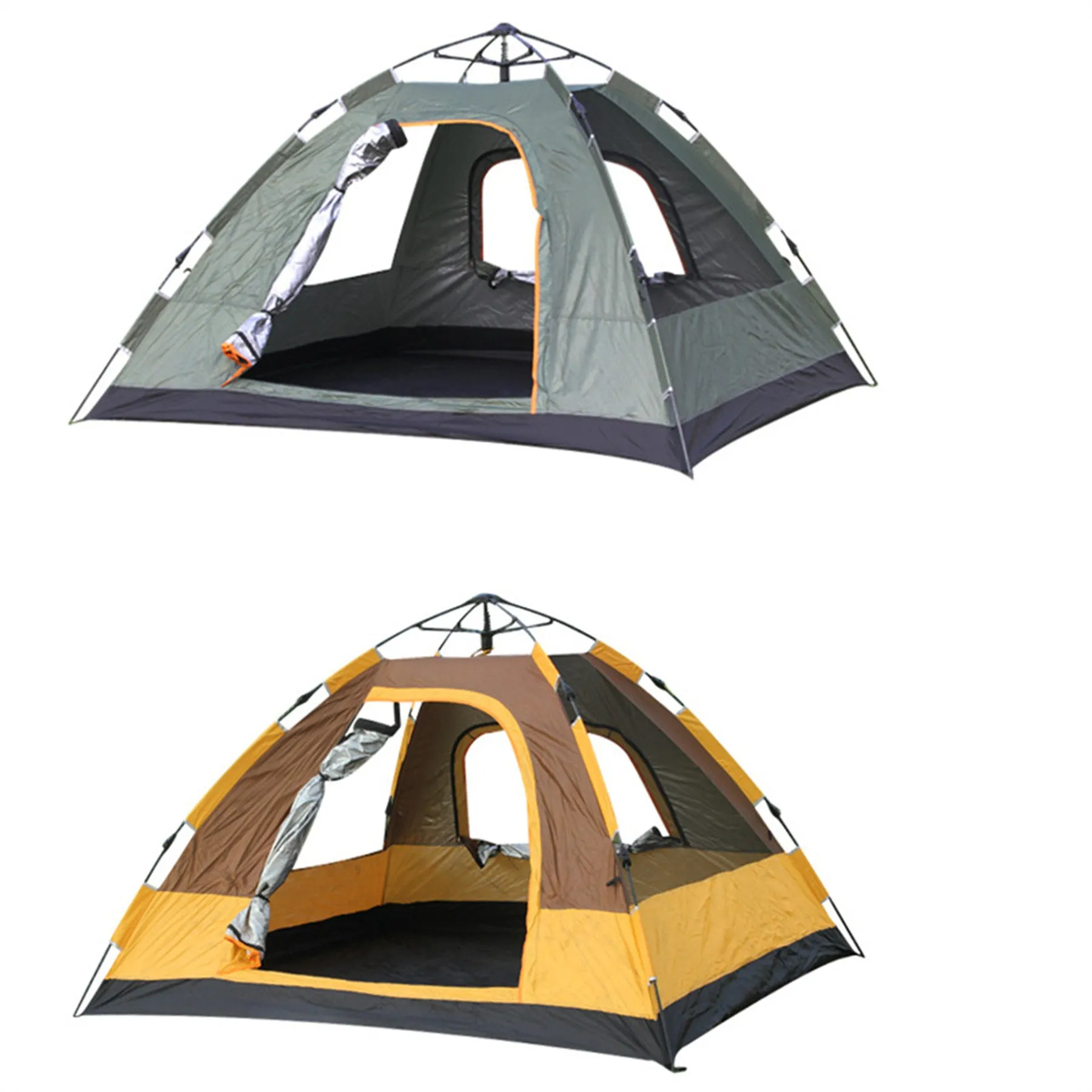 Single layer 3-4 person automatic tent