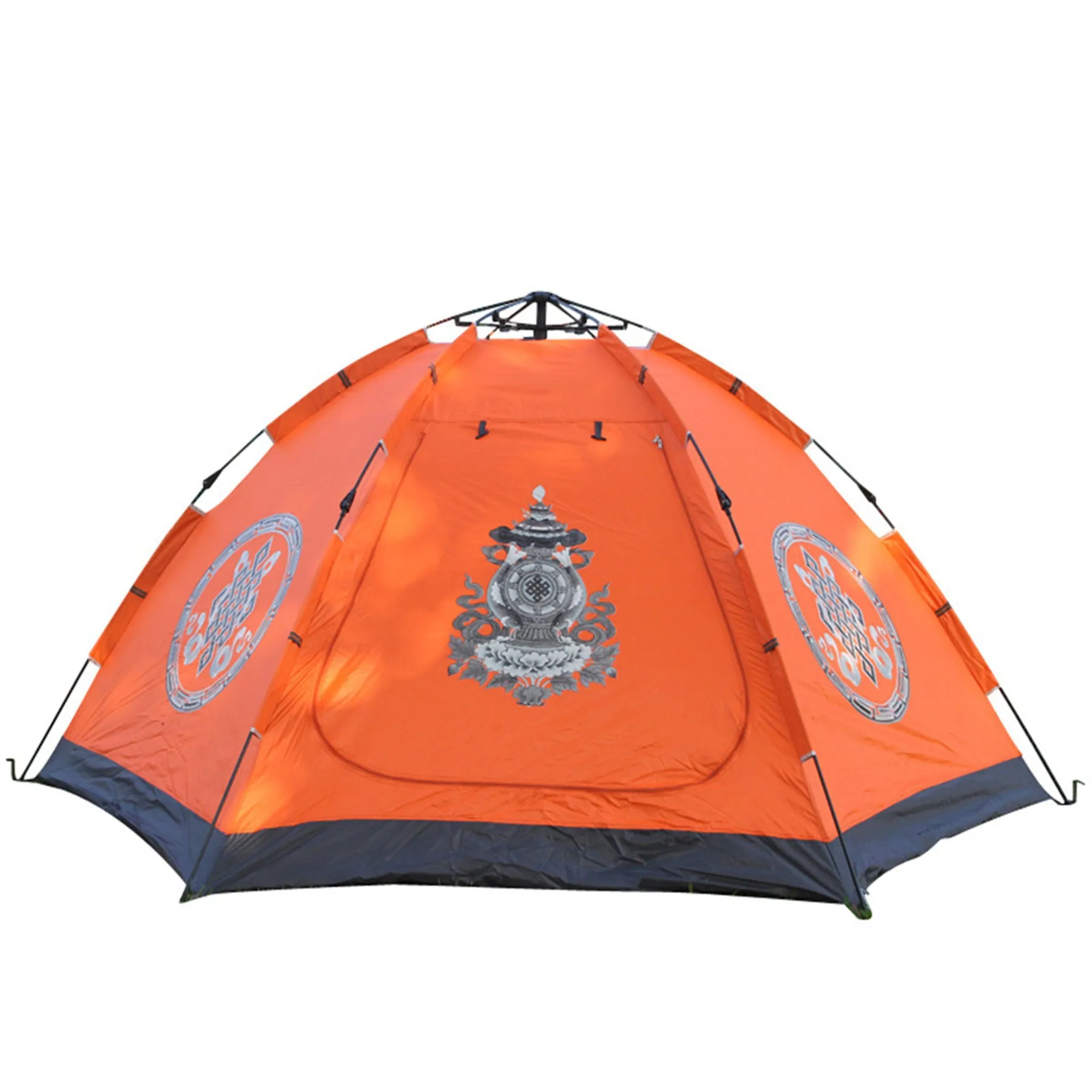 Single layer 4-6 person automatic tent