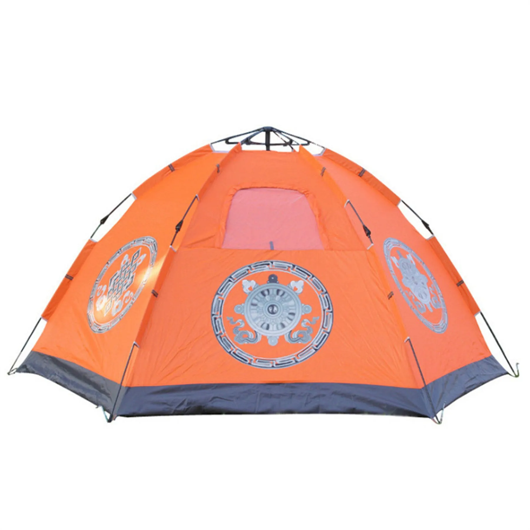 Single layer 4-6 person automatic tent