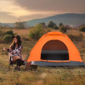 Single-person Single-layer Tent Orange