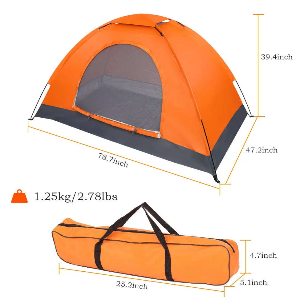 Single-person Single-layer Tent Orange