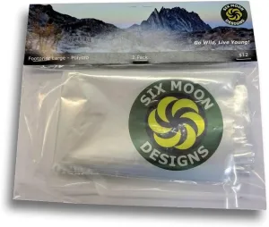 Six Moon Designs Polycro Footprint Small: Ultra Light 1.5 oz, Ultra Strong 2-Pack Ground Cloth for Camping | Perfect Tent Footprint for Your 1 Person Tent | Essential Tent Camping Accessory