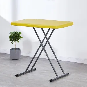 Small Camping Personal Folding Table, Small Adjustable Folding Table, Indoor Outdoor Portable Heavy Duty Adjustable Height Kitchen or Camping Barbecues Picnic Party Tables,Yellow