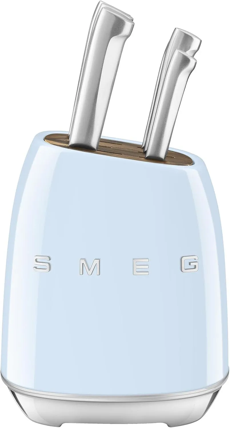 SMEG Stainless Steel Knife Block Set