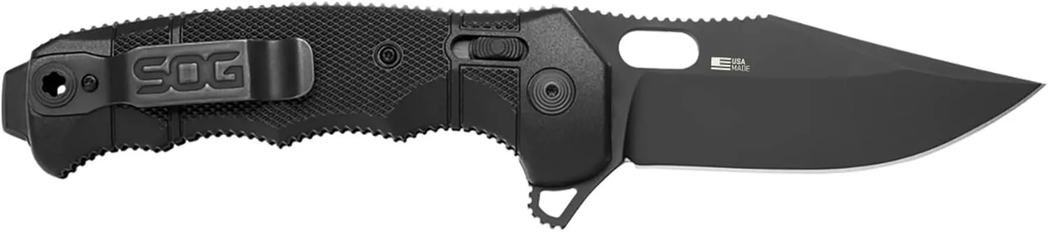 SOG High-Performance Duty S35VN Steel Ambidextrous Carry EDC 3.9" Sharp Blade Seal XR