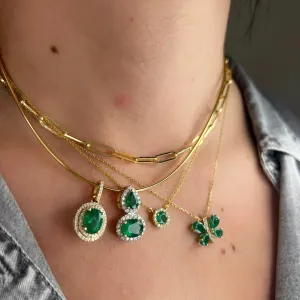 Solid Paperclip Link Gold Chain