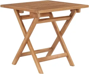 Solid Teak Wood Outdoor Table: Foldable Design for Camping, Dining, Outdoor Furniture, Coffee, Small Tables for Balcony & Picnic Tables (45 x 45 x 45 cm)