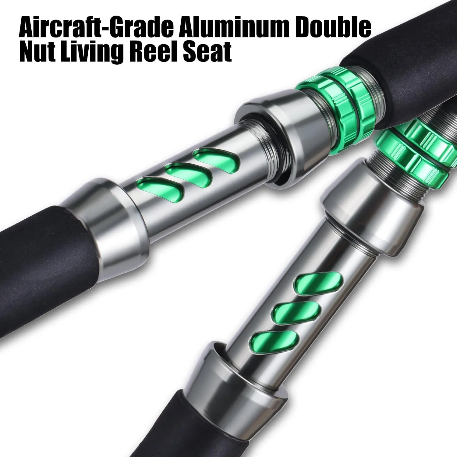 Sougayilang Conventional Fishing Rod and Reel Casting Combo,Catfish 2-Piece Fishing Rod,Comfortable EVA Non-Slip Grips,Aluminum Reel Seat for Catfish, Salmon/Steelhead, Striper Bass