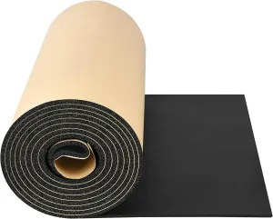 Sound Deadening Material for Cars 157mil 4mm 18sqft Adhesive Automotive Sound Dampening Foam Mat Soundproof Deadener Closed Cell Foam Noise Reducing and Heat Insulation for Vehicle Van Truck - 1 Roll