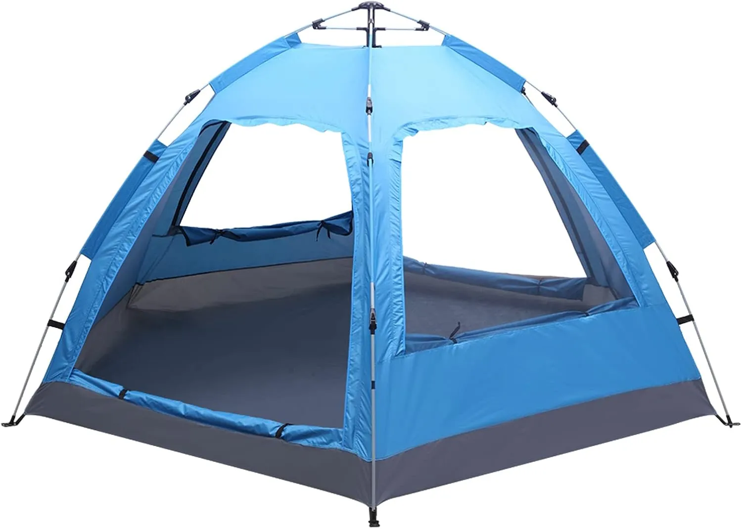 Spacious 3-4 Person Family Camping Tent - Automatic Pop-Up for Hiking, Backpacking, and Outdoor Adventures