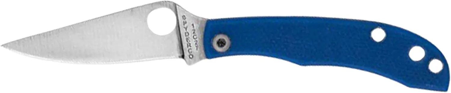 Spyderco Honeybee Pocket Knife 1.68" Clip Point Sandvik 12C27 Satin Blade...