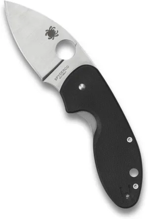 Spyderco Insistent Value Knife with 2.47" Stainless Steel Blade and Durable Black G-10 Handle - PlainEdge - C246GP