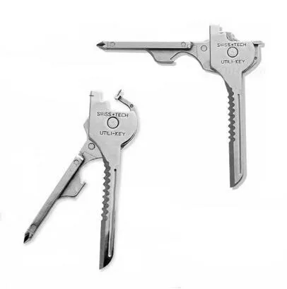 Stainless Steel 6 in 1 Utili-keyScrewdriver Mini Multi-tool