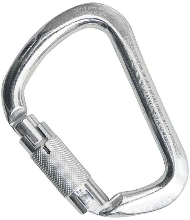 Stainless Steel D Locking Carabiner - KONG