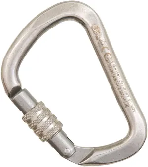 Stainless Steel D Locking Carabiner - KONG