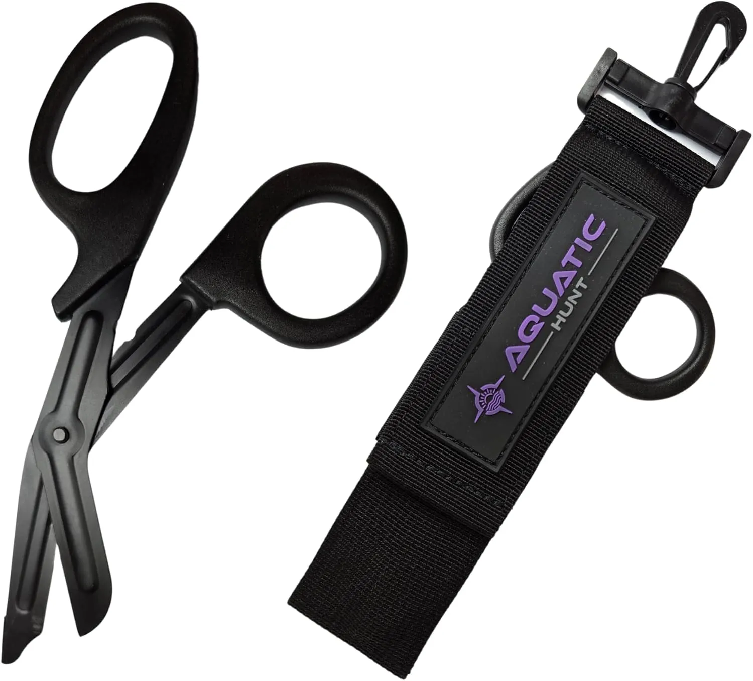 Stainless Steel Dive, Fishing, Hunting Scissors/Shears with Sheath and Swivel Clip