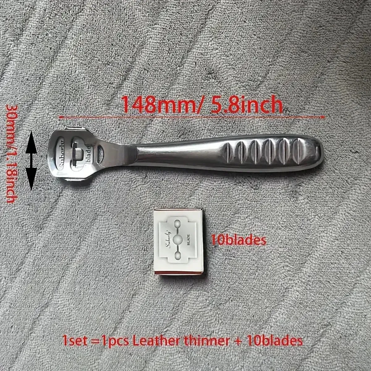 Stainless Steel Leather Skiving Tool