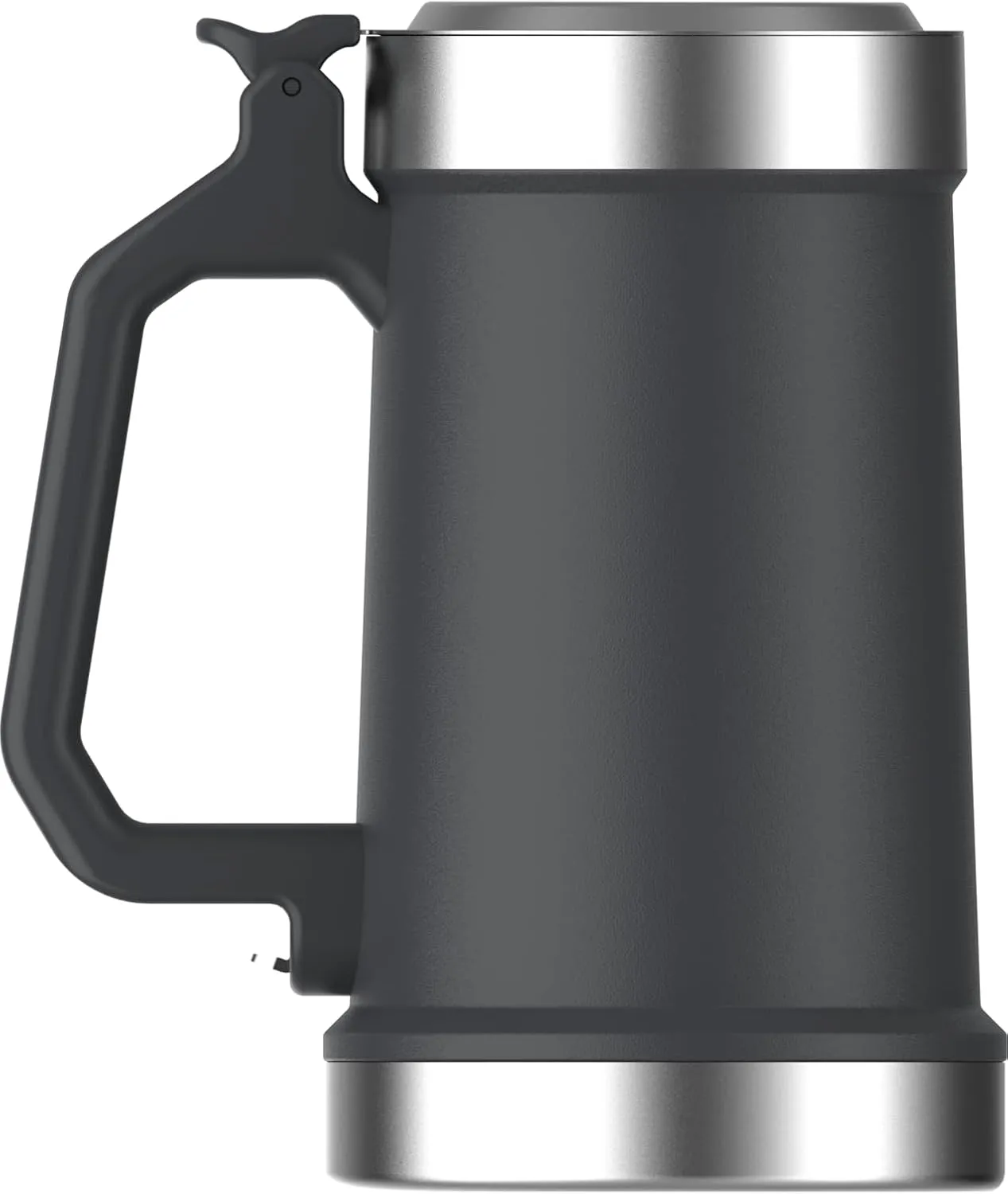 Stanley Classic Bottle Opener Beer Stein 24 oz | Flip Up Lid and Heavy Duty Handle with Built in Bottle Opener | Insulated Stainless Steel Beer Mug | BPA-Free | Matte Black