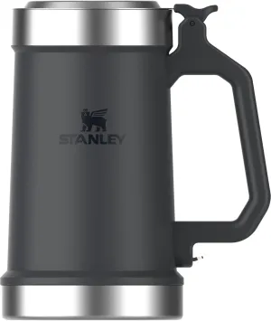 Stanley Classic Bottle Opener Beer Stein 24 oz | Flip Up Lid and Heavy Duty Handle with Built in Bottle Opener | Insulated Stainless Steel Beer Mug | BPA-Free | Matte Black