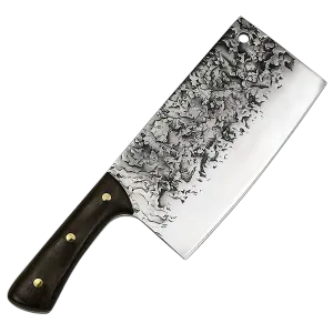 Stockman 6666 Cleaver Custom Patterned 5cr15mov Stainless Steel with Wenge Handle - 7.5"