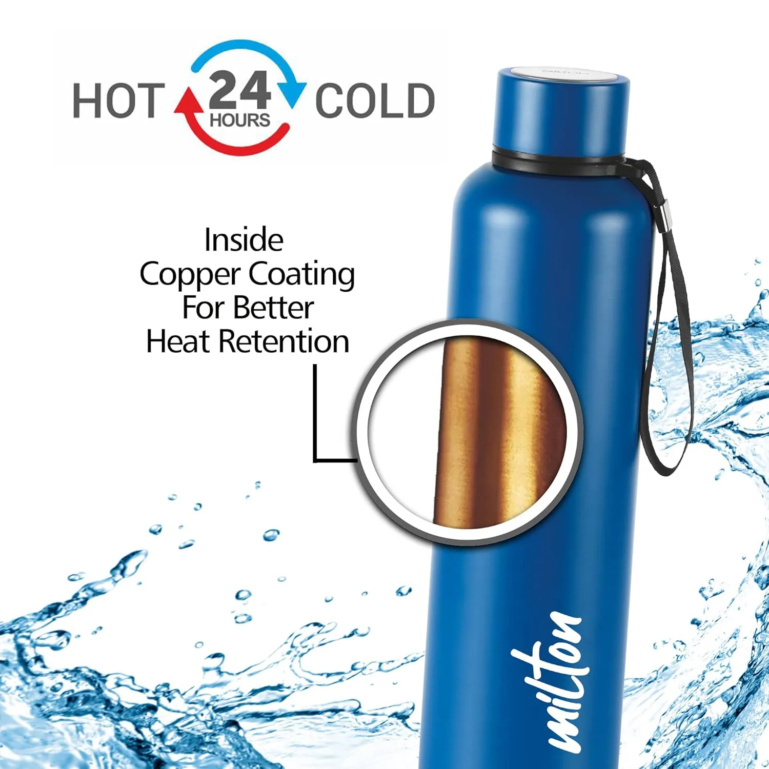 Sun Sand Sea 3D UV Printed Aura Thermosteel Bottle (Milton)