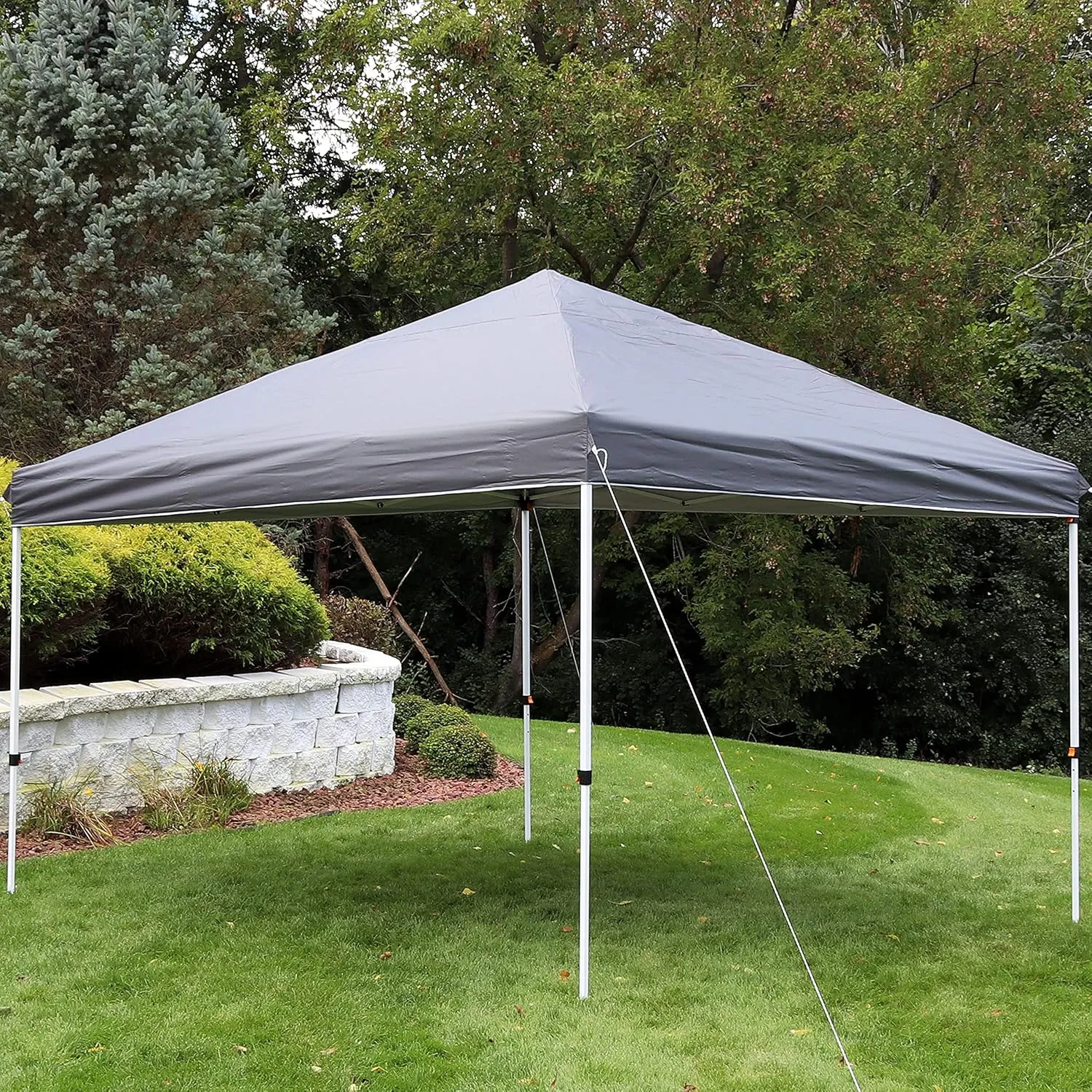 Sunnydaze 12x12 Canopy Replacement Top - Replacement Canopy Cover Only - Heavy-Duty PU-Coated 150D Oxford Fabric - Gray
