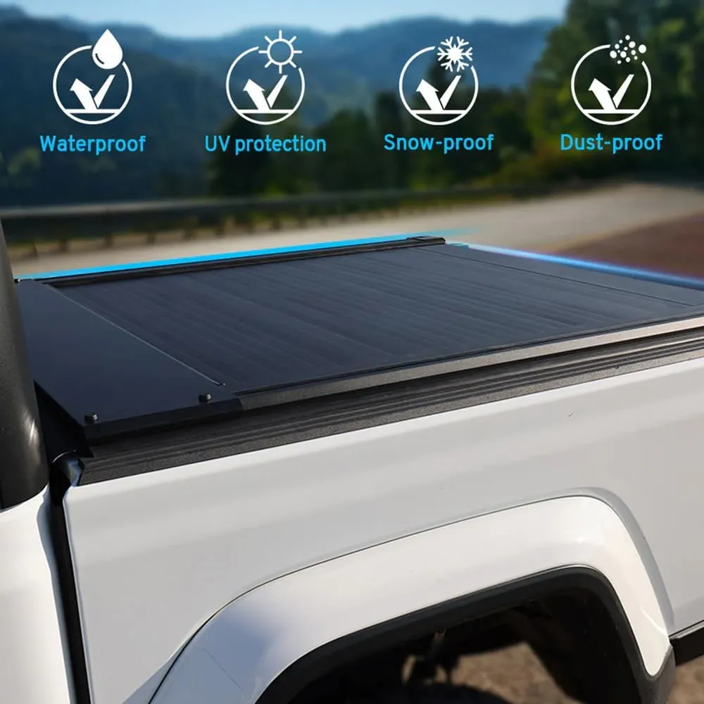 Syneticusa AR Automatic Retract Hard Tonneau Cover Fits 2007-2018 Chevy Silverado/GMC Sierra 1500/2500/3500 6'6" Truck Bed Retractable