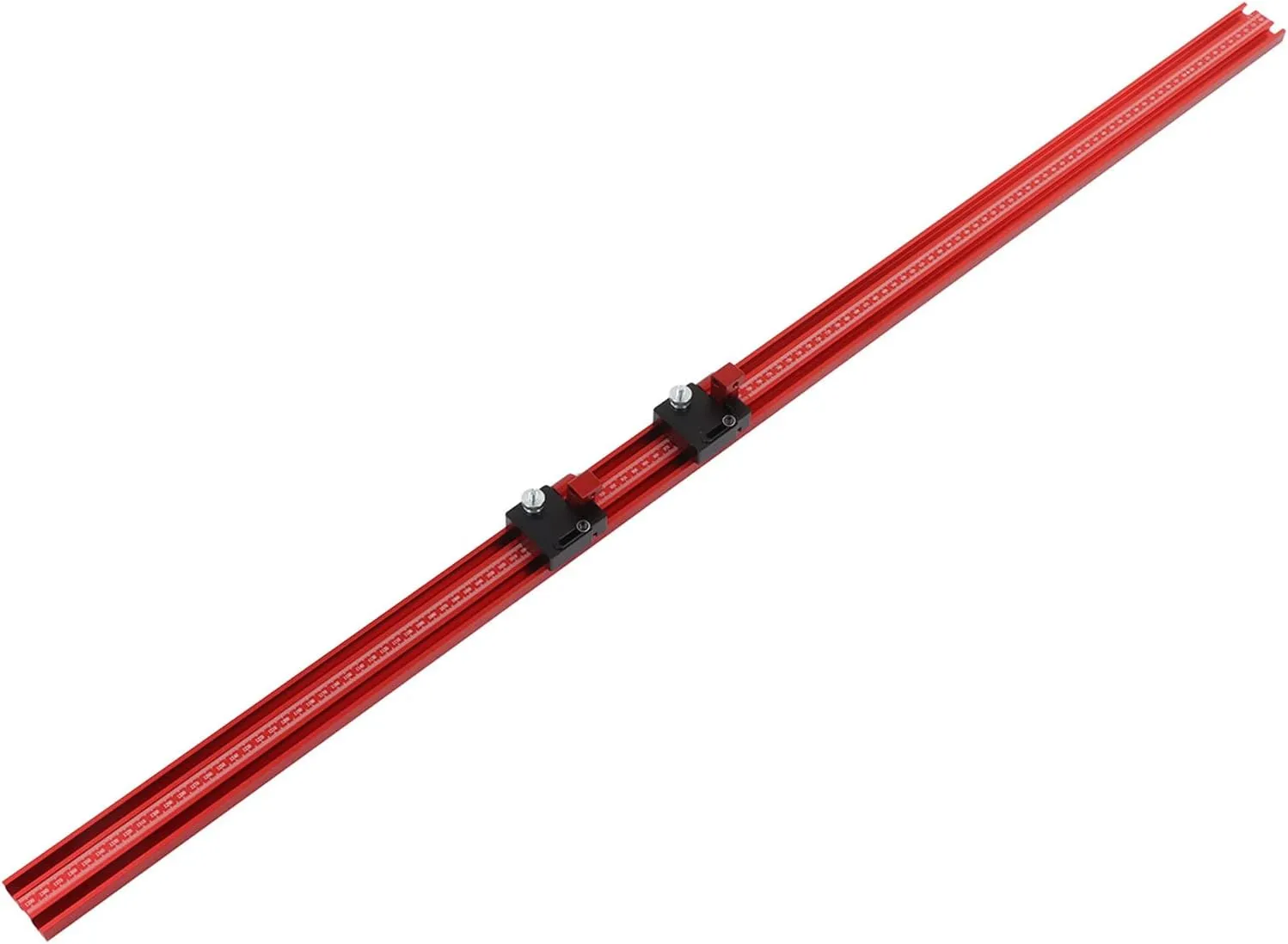 T Track Slider Rail, 2PCS Woodworking T Guide Rail Carving Scale for Milling Table
